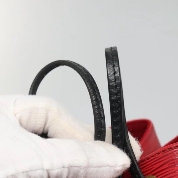 LOUIS VUITTON Epi Petit Noe Shoulder Bag Bicolor Black Red M44017 Auth 134616 - Picture 14 of 16